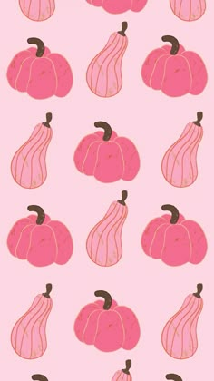 pink pumpkins on a pink background with black lines in the bottom right hand corner