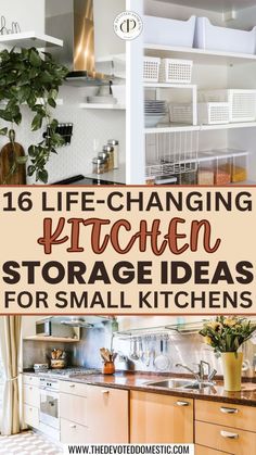 Have problems with organizing your kitchen? Here are the 26 best apartment kitchen storage ideas & apartment kitchen storage solutions! Small Kitchen Solutions Space Saving, Tiny Home Storage Ideas Kitchen, Around The Fridge Storage, Kitchen Storage For Small Kitchens, Kitchen Appliance Storage Ideas For Small Spaces, Organizing Small Kitchen Cabinets, Storage Solutions For Small Kitchens, How To Maximize Small Kitchen Space, Top Of Cabinet Storage