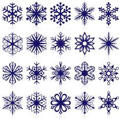 a collection of snowflakes on a white background stock photo 549872