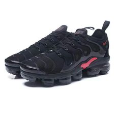 Brand New With Box Nike Vapormax Plus For Men Serious Offers Are Welcome Black Running Shoes With Shock Absorption And Round Toe, Black Leather Running Shoes With Air Cushioning, Nike Black Running Shoes With Abzorb Midsole, Black Running Shoes With Air Cushioning And Round Toe, Nike Black Running Shoes With Air Max Cushioning, Nike Vapormax Plus, Nike Vapormax, Shoes Nike, Nike Black