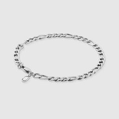 Figaro Bracelet (Silver) 5mm Minimalist Silver Bracelet With Figaro Chain, Minimalist Silver Figaro Chain Bracelet, Modern Silver Bracelet With Figaro Chain, Figaro Bracelet, Green Skin, Bracelet Silver, Silver Bracelets, Jewelry Ideas, Fashion Bracelets