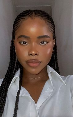 Hair Brades Styles Ideas Black, Forehead Braid Hairstyles, Fulani Braids For Big Foreheads, Braid Styles 2024, Natural Hair Cornrow Styles Black Women, Fulani Braids Big Forehead, Middle Part Cornrows Braids, Big Forehead Hairstyles Black Braids, Middle Part Fulani Braids