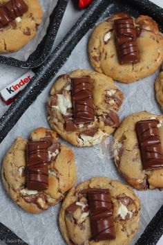 chocolate chip cookies with marshmallows in the middle