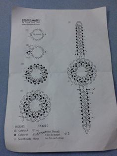 the instructions on how to crochet bracelets