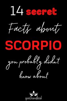 The Scorpio is the eighth sign of the zodiac.There are many bad cliches about Scorpios and I, as a (double) Scorpio myself, have to admit some of them are true. Scorpios for sure aren’t the easiest personalities and yet, they actually have many positive characteristics that make them likable and adorable. This post reveals 14 secret facts about the Scorpio zodiac sign you probably didn’t know about. Astrology - Season - Star - Zodiac facts - Constellation - #astrology #zodiac #signs #scorpio Scorpion Zodiac Facts, Scorpio Facts Personality Types, Scorpio Husband, Scorpio Qualities, Zodiac Mind Scorpio, Scorpions Zodiac