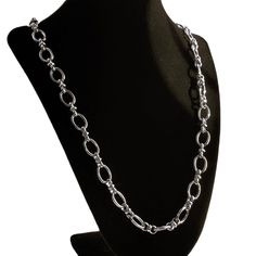 Brand New Women's White Gold Chain Link Necklace Genuine 14k White Gold Plated Sterling Silver Length - 30" 10mm Width Retail Price $350 Buy With Confidence From A Trusted Seller With A 99%+ Feedback Rating! *Also Available In Yellow Gold A0484 (Id-655-) Formal Chain Link Necklace With Polished Finish, Formal Oval Link Necklace, Hallmarked, Formal Oval Link Necklace Hallmarked, Formal Oval Link Hallmarked Necklace, Formal Hallmarked Oval Link Necklace, Classic Oval Silver Chain Necklace, Elegant Hallmarked Link Chain Necklace, Formal Necklace With Silver Oval Link Chain, Classic Long Chain Necklace For Formal Occasions