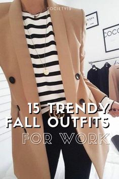 15 Trendy Fall Outfits For Work - Society19 Fall Office Outfits, Fall Business Casual Outfits, Mode Ab 50, Leggings Outfit Fall, Business Casual Fall, Look Office, Outfits For Work, Business Casual Outfits For Women