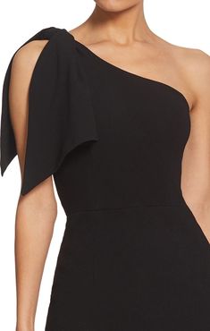 Dress the Population Tiffany One-Shoulder Midi Dress | Nordstrom Perfume Ideas, Long Maxi Gowns, Cocktail Dress Classy, Stylish Gown, One Shoulder Midi Dress, Maxi Gown Dress, Black Gown, Dress The Population, Maxi Gowns