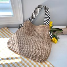 Hand Woven Shoulder Bag Black and White Shoulder Strap Bag Underarm Purse Bags for Women Cotton Lining Snap Closure Top Handle Tote Handbag - Etsy Summer Shoulder Bag With Single Handle, Shopping Tote Hobo Bag With Single Handle, Summer Canvas Shoulder Bag With Handles, Shopping Hobo Tote Bag With Single Handle, Shopping Hobo Bag With Single Handle, Summer Handheld Canvas Bag With Handles, Handheld Hobo Bag With Single Handle For Daily Use, Handheld Straw Bag With Single Handle For Everyday Use, Summer Handheld Canvas Bag