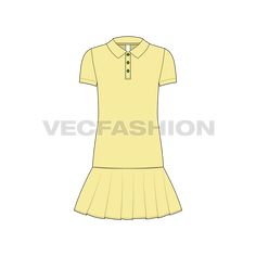 Casual Pleated School Dresses, Girls Tennis Dress, Fashion Template, Fashion Templates, Extra Rooms, Tennis Dress, Dresses Kids Girl, Extra Room, Fashion Flats