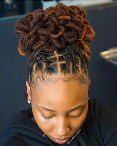 Loc Bun Hairstyles, Hairstyle Locs, Loc Bun, Dread Styles, Dread Head, Loc Inspiration, Meagan Good