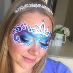 assepoester cinderella by Lisa Joy Young Cinderella Face, Carnaval Make-up, Obličejové Masky, Face Painting Tips, Professional Face Paint, Face Painting Tutorials