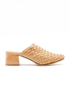 Bondi Woven Mules - Cream – Liberté Summer Pointed Toe Clogs With Leather Sole, Summer Pointed Toe Mules With Wooden Heel, Natural Leather Open Heel Mules, Summer Low Heel Mules With Rubber Sole, Low Heel Mules With Rubber Sole For Summer, Chic Woven Leather Mules For Spring, Summer Leather Clogs With Pointed Toe, Summer Pointed Toe Heels With Woven Sole, Chic Spring Mules With Woven Leather