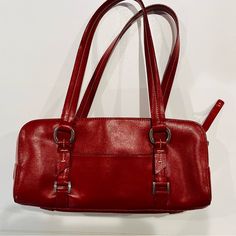 Alfani Leather Bag Deep Red Color, Deep Red, Red Color, Leather Bag, Shoulder Bags, Bag Lady, Shoulder Bag, Red, Leather