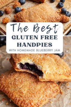 the best gluten free hand pies with homemade blueberry jam