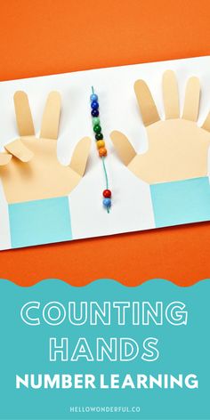 counting hands activity for kids to practice number learning