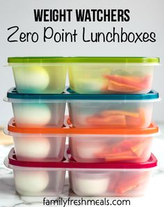 Easy Fast Ww Meals, Low Point Ww Lunch Ideas, Ww Make Ahead Lunches, Ww Friendly Lunch Ideas, Quick And Easy Ww Lunches, Weight Watcher Tips, Zero Point Ww Snacks, Waitwatcher Meals, Weight Watchers Prep Ahead Meals