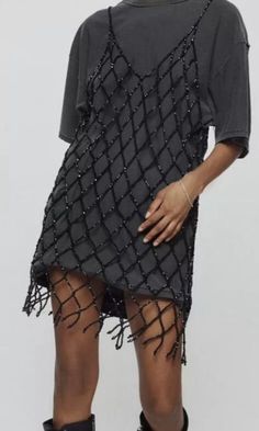 90s Techno Fashion, Lace Dress Outfit, Zestaw Ikon, Macrame Dress, Diy Vetement, Mode Inspiration, Look Chic, Outfits Casuales, Diy Fashion