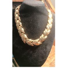 This vintage 1980's Princess Necklace features a classic design in a gold tone color. The necklace has a collar style with a length of 19 inches, making it a timeless piece suitable for any occasion. It is a single unit quantity and is not signed, indicating its authenticity as a vintage item. Perfect for adding a touch of elegance and nostalgia to any outfit, this necklace is a stylish and versatile accessory for those who appreciate vintage fashion. Measurements:  19 in. Weight:  3 oz. (withou Gold Costume Jewelry Choker For Evening, Vintage Gold Choker For Formal Occasions, Vintage Gold Chain Necklace For Party, Retro Gold Choker Necklace, Retro Gold Metal Necklace, Gold-tone Costume Jewelry Necklaces For Evening, Gold Retro Necklace For Evening, Vintage Gold Chain Necklace For Evening, Retro Gold Chain Necklace For Formal Occasions