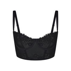 This sweet yet sexy unlined balconette corset lingerie top can be worn as-is or strapless and has stunning scallop lace details, plus supportive underwi... Balconette Corset, Lingerie Top, Corset Bra, Pink Bodycon Dresses, Fashion Portfolio, Corset Lingerie, Lace Corset, Goth Outfits, Fashion Fits