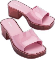 Low Block Heels, Block Heels, How To Look Better, Sandals, Square, Heels, Pink