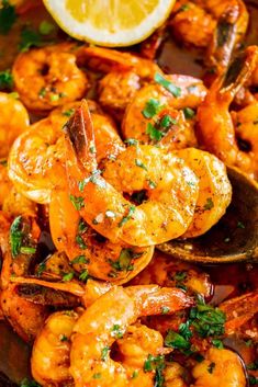 Our New Orleans shrimp recipe has a kick of spice done in 20 minutes or less! Jumbo shrimp is sauteed in garlic, butter, and hot sauce. Shrimp New Orleans Recipe, Sauteed Shrimp Recipe, New Orleans Shrimp, Jumbo Shrimp Recipes, Spiced Shrimp, Sauteed Shrimp, Jumbo Shrimp, Large Shrimp