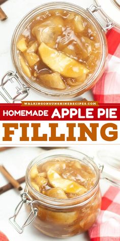 Experience the warmth of home with this Homemade Apple Pie Filling! This recipe blends sweet apples, apple pie spice, and apple cider vinegar for a classic feel in an easy Thanksgiving dessert. Enjoy this simple apple recipe and add a touch of comfort to your table today! Canned Apple Pie, Apple Pie Filling Recipe, Apple Pie Filling Recipes, Homemade Apple Pie Filling, Canned Apple Pie Filling, Homemade Apple Pie, Pie Filling Recipes, Easy Apple Pie, Crock Pot Desserts