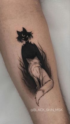 a black and white photo of a cat on the arm with an inking effect