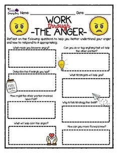 Anger Management Activities For Men, Anger Management Activities For Kids Printables Worksheets, Anger Interventions, Anger Map, Recognizing Emotions, Worksheets For High School, Anger Management Activities For Kids, Pyp Exhibition, Identifying Triggers