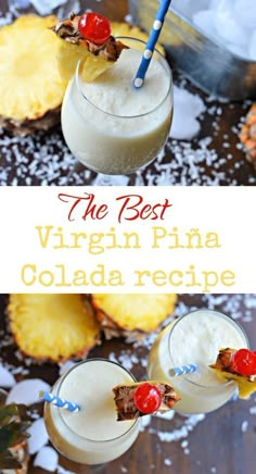 the best virgin pina colada recipe is made with pineapple and coconut juice