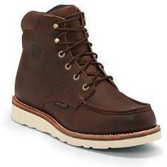 Chippewa Men's Edge Walker 6" Moc Toe WP Lace Up Work Boot - 25341 Chippewa Boots, Boot Companies, Busy Day, Goodyear Welt, Safety Shoes, Designer Boots, Wedge Boots, Leather Flats, Work Boots