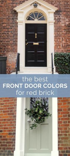 the best front door colors for red brick