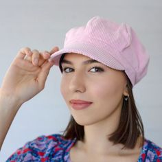 Pink Slouchy Newsboy cap for Women, Corduroy hats, Trendy Hat for Women, Corduroy Fabric Newsie Hat, Casual Hats, Stylish Hats for Women, Women`s Best Gift Retro style classic women newsboy hat becomes very popular nowadays. Stylish octagonal hat features 8 panel design and adjustable tape to adjust the size. A perfect alternative to a French traditional beret, this trendy hat has an extra slouch with the addition of the visor for a more casual look. Simple and beautiful trendy design complement Corduroy Hats, Newsie Hat, Stylish Hats For Women, Hats Trendy, Casual Hats, Baker Boy Hat, Newsboy Hat, Trendy Hat, Classic Women