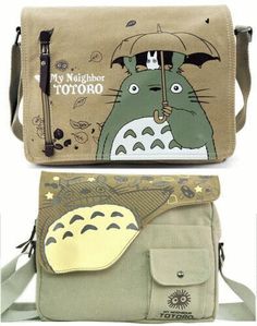 Totoro Bag, Canvas Sling Bag, Anime Bag, Tas Bahu, Sling Pack, Canvas Messenger Bag, Canvas Crossbody Bag, Crossbody Bag Women