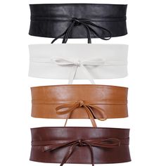 PRICES MAY VARY. ⭐Obi Belt Material:The wide obi belt is made of soft but durable PU leather,the velvet inner design will make you feel warmer in autumn/winter. The good material will make the obi belt comfortable to wear. Our obi belt can highlight your waist in a very attractive way. All-strap design makes the belt easy to take on/ off. ⭐Lace-up Design: The self tie obi belt can be tied in different bowknots with the two PU leather long strings, and this design make the whole belt more fashion Long Chiffon Blouse, Leather Obi Belt, Casual Chiffon Dress, Belt For Dress, Fancy Dress Ball, Wide Belts, Boho Belt, Boho Belts, Wide Leather Belt