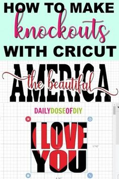 some type of font that says how to make knackouts with cricut