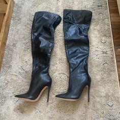 Kitulandy Thigh High Boots. Size 230. Nib (6 Us) Look Good Everyday, Look Put Together, Heel Boots, Thigh High Boots, High Heel Boots, Put Together, Thigh High, Over The Knee Boots, Thigh Highs