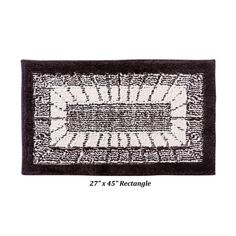 a black and white door mat with the words'47 x 45 rectanglee '