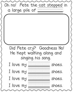 worksheet to teach children how to read the poem, i love my shoes