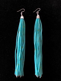 *Brand new *Handmade in USA  * Sterling Silver  *15 strands turquoise heishi beaded drop earrings  *Gemstone: White turquoise heishi earrings  * Earrings length  6 1/2 inches long  *Jewelry ship in gift box  * Reconstituted  cabochon may vary in color  *Free shipping in USA  *Ship out within 48 hours  Thank You For Looking ,And Check Out More Items In My Etsy Shop For More Great Deals, Also We Add More Jewelry To Etsy Shop  Https://www.etsy.come/shop/abq925 Heishi Earrings, Long Turquoise Earrings, Earrings Gemstone, Turquoise Bead Necklaces, Handmade Earrings Beaded, Butterfly Pendant Necklace, Beads Earrings, Beaded Drop Earrings, White Turquoise