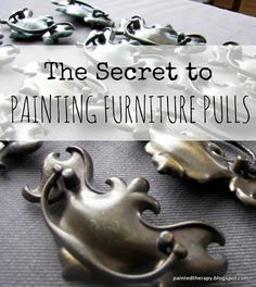 the secret to painting furniture pulls