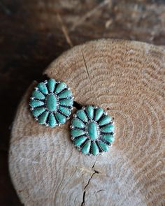 Green Turquoise Teardrops Flower Post Earring Turquoise Clip-on Round Jewelry, Turquoise Round Clip-on Jewelry, Turquoise Jewelry Earrings, Christian Bracelets, Felt Cowboy Hats, Boot Jewelry, Buckle Bracelet, Coral And Gold, Button Earrings