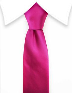 Hot Pink Solid Tie Pink Suit Men, Hot Pink Tie, Blue Tux, Hot Pink Weddings, Wedding Tie, Tie Men, Designer Ties, Grey Tie, Pink Suit