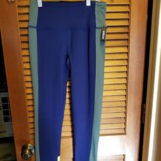 Nwt Victoria Sport By Victoria Secret Yoga Pants Size Xs. Beautiful Combination Of Colors. Blue Color Block Stretch Bottoms, Blue Color Block Athleisure Bottoms, Victoria's Secret Blue Casual Bottoms, Casual Blue Victoria's Secret Bottoms, Victoria Sport, Yoga Pants, Blue Yellow, Yoga, Yellow