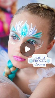 Face Paint How To, Face Paint Frozen, Batman Face Paint Easy, Face Paint Crown, Face Painting Frozen, Face Paint Princess