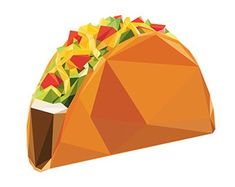 a taco filled with lots of toppings on top of it