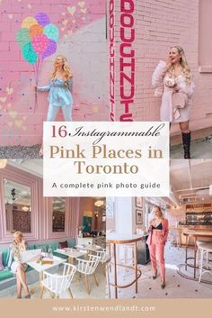 pink places in toronto with text overlay