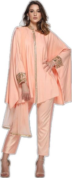 Peach Kurti, Photography Effects, Kurti Styles, Drape Sarees, Kurti Style, Designer Drapes, Stone Work, Rose Print, Plus Size Dress