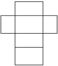 the four squares are divided into three sections