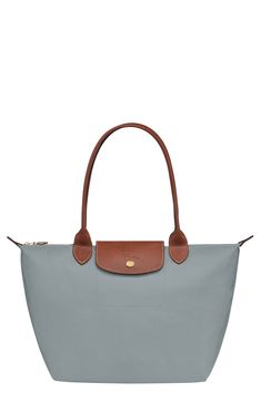 Longchamp Medium Le Pliage Nylon Shoulder Tote | Nordstrom Longchamp 3d, Longchamp Medium, Uni Bag, Longchamp Bag, Light As A Feather, Recycled Canvas, Compact Storage, Longchamp Le Pliage, Shoulder Tote